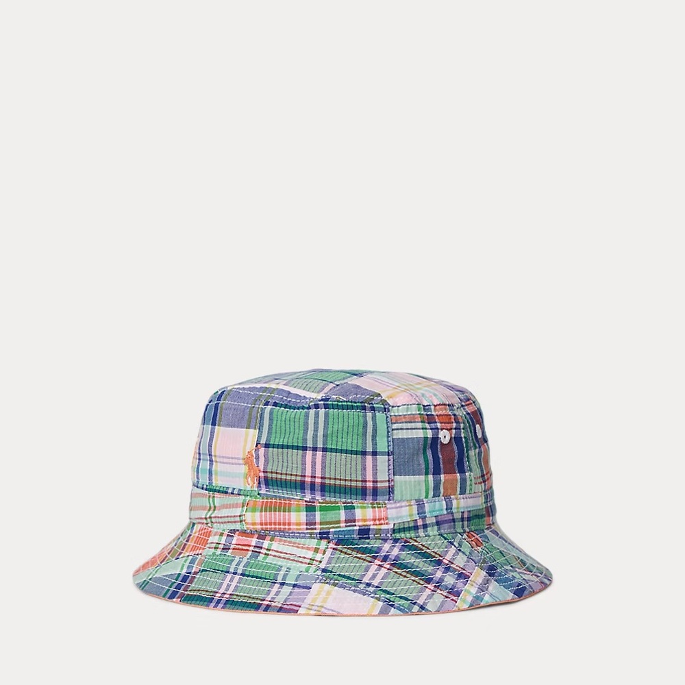 Ralph Lauren Madras Plaid Bucket Hat